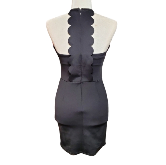 Forever 21 Dress Womens Size Small Black Keyhole Front Halter Neck Bodycon Dress - Picture 4 of 13